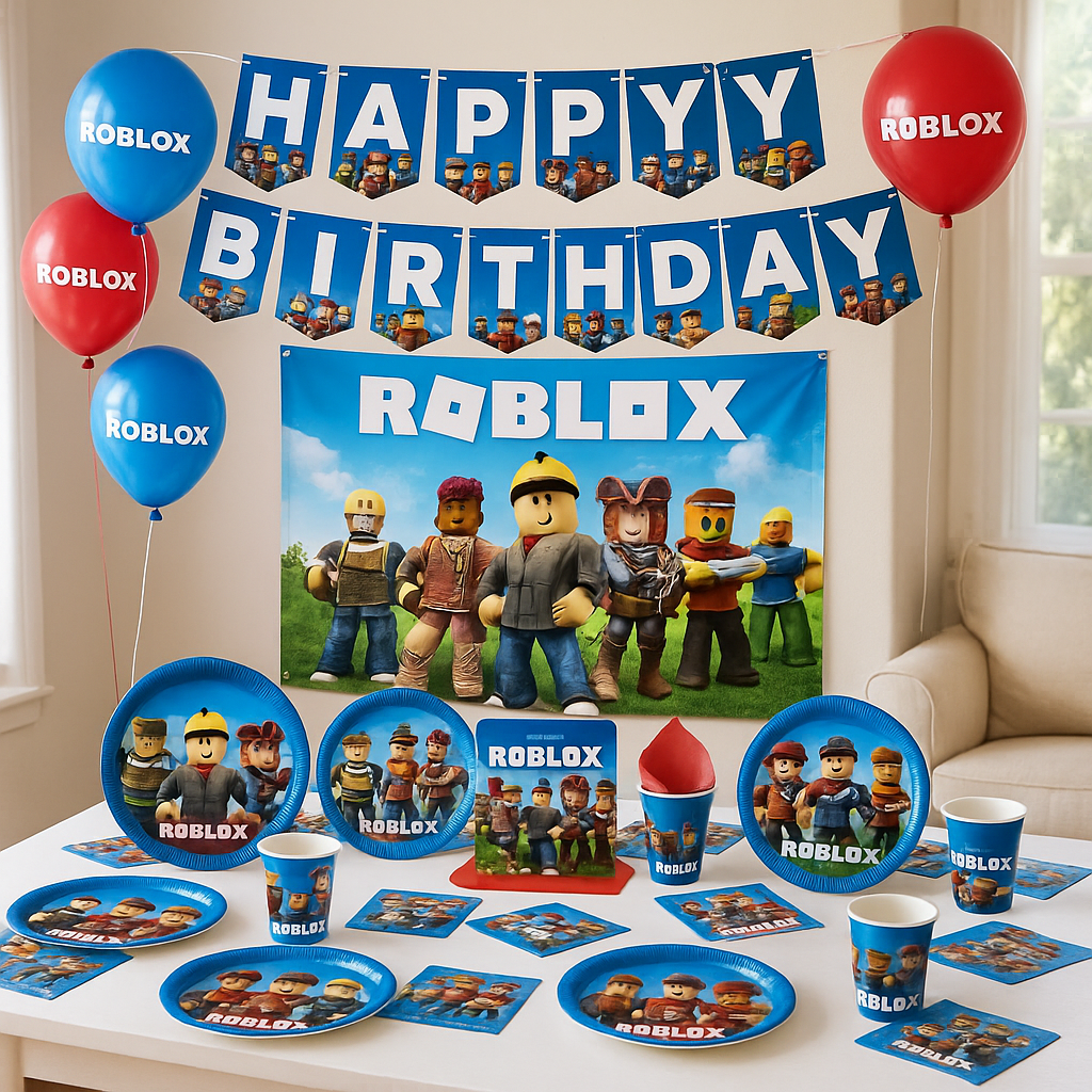 Roblox bursdags dekorasjoner🎮🎉