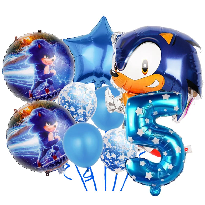 Sonic bursdags dekorasjoner